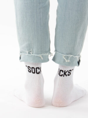 JL002 남여 SOCKS 레터링 크루삭스